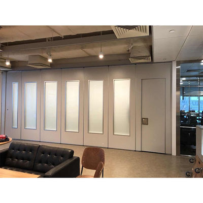 kopen Glijdend akoestisch scheidingsmuursysteem 68 mm 89 mm 105 mm Dikte met glasafwerking online manufacture