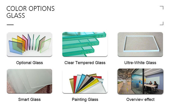 Goede prijs. Top ondersteunde moderne esthetiek kantoor glazen muur met ruimte optimalisatie online