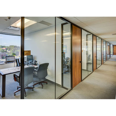 kopen Afklapbare glazen interieur kantoren, vergaderruimte glazen afscherming met deur online manufacture