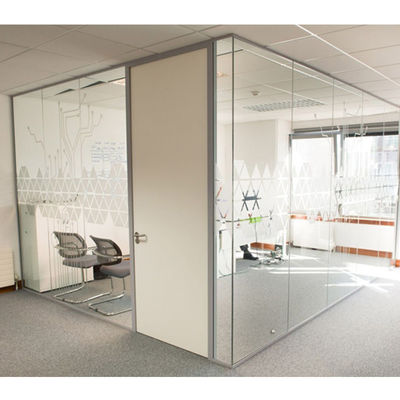 kopen Geluidsdicht glas scheidingsmuur, raamloze glazen kantoormuren 108mm 90mm dikte online manufacture