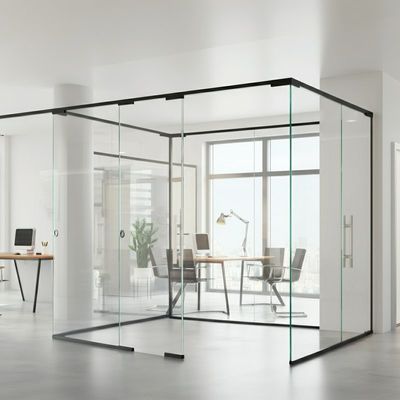 kopen Gehoorde panorama kantoor glas scheidingswand voor opvouwbare verdeler online manufacture