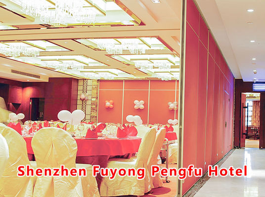 Goede prijs. Office Building Movable Sliding Acoustic Wall Panels with 304 Stainless Steel Roller and Q235 Steel Frame for Up to 18M Height online