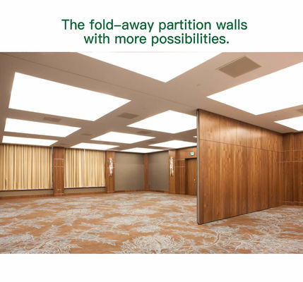 Goede prijs. Wooden Finish Movable Partition Wall with 304 Stainless Steel Roller and Dupont POM Roller for Office Framed Construction online