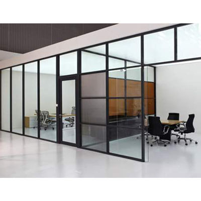 Goede prijs. Demountable Office Glass Partition Wall with 30-42dB Sound Insulation and 108mm/90mm Thickness online