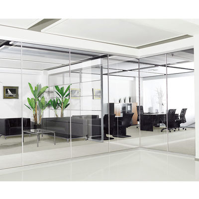 Glijdend kantoor glas scheidingswand getemperd dubbele beglazing scheidingswanden