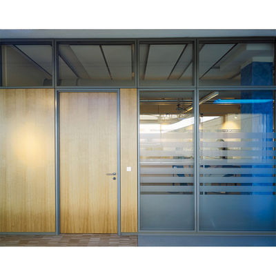 Dikte 108mm 90mm Frameless Glass Partition Wall Voor conferentieruimte