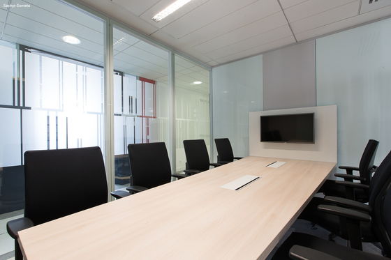 Draagbare, vaste, in aluminium ingebouwde, glazen muur voor gebouwen
