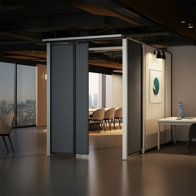 Bureaus / vergaderruimten geluidsdichte afschermingen met Dupont POM-rollers