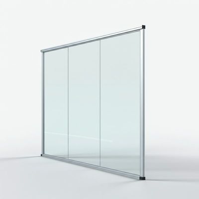 Aluminium soliderend kantoor glazen scheidingswand met een enkel glas