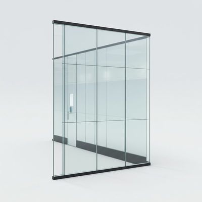 Afneembare dubbele glazen kantorenwand van glas voor gebouwen