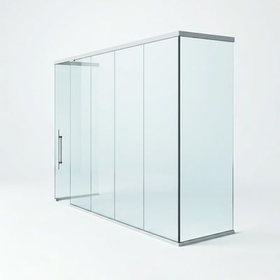 Rechte vorm Dubbel geglazuurde kantoren-glasmuur Voor vergaderruimte