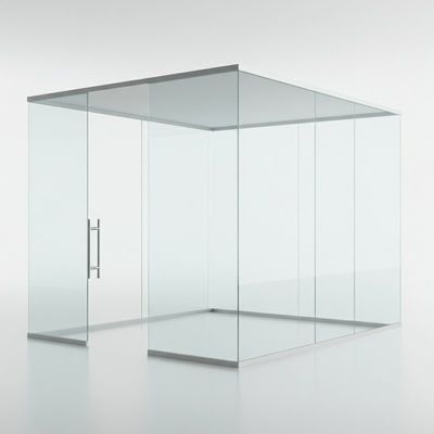 100 mm dikte Moderne raamloze glazen kantorenpartities en -verdelingsoplossingen