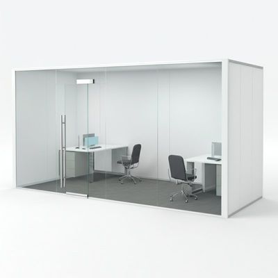 Glastuin voor kantoorruimten Aluminiumframe Glastuin voor kantoorruimten