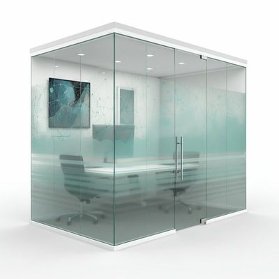 Goede prijs. Frameless Glass Wall Partition met kunstglas voor modern kantoordesign online