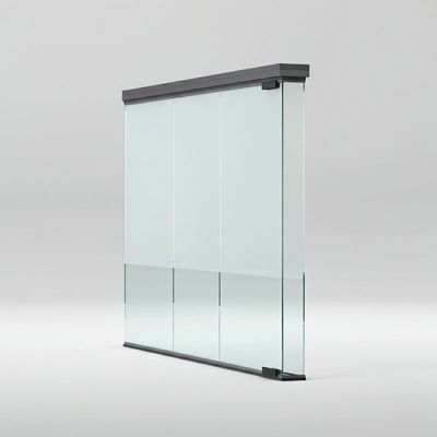 90 mm dikke aluminium frame met vaste dubbele laag kantoor glas scheidingsmuur