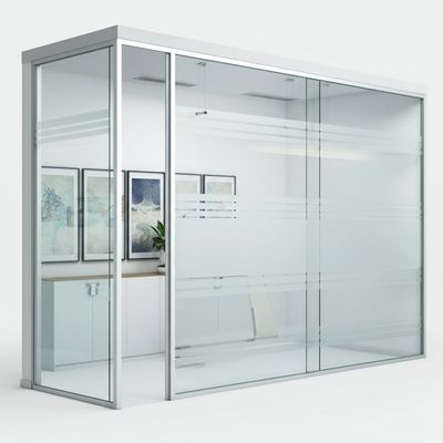 Goede prijs. Aluminiumframe Panorama kantoor glas scheidingswand voor schuiven opgehangen online