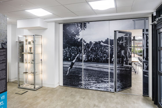 AE Nieuw product aluminium commerciële scheidingswanden loskoppelbare draagbare vouwbare scheidingswanden kantoor scheidingswanden