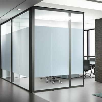 Goede prijs. Aluminum Single Glazed Glass Partition Wall with Sound Insulation and Custom Design for Modern Offices online