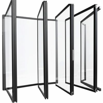 Goede prijs. Tempered Height Glass Partition Wall with 30-42dB Sound Insulation and Folding Design online