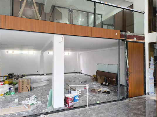 Goede prijs. Customized Soundproof Partition with 6061-T6 Profiles and Q235 Steel Frame for Office Spaces online